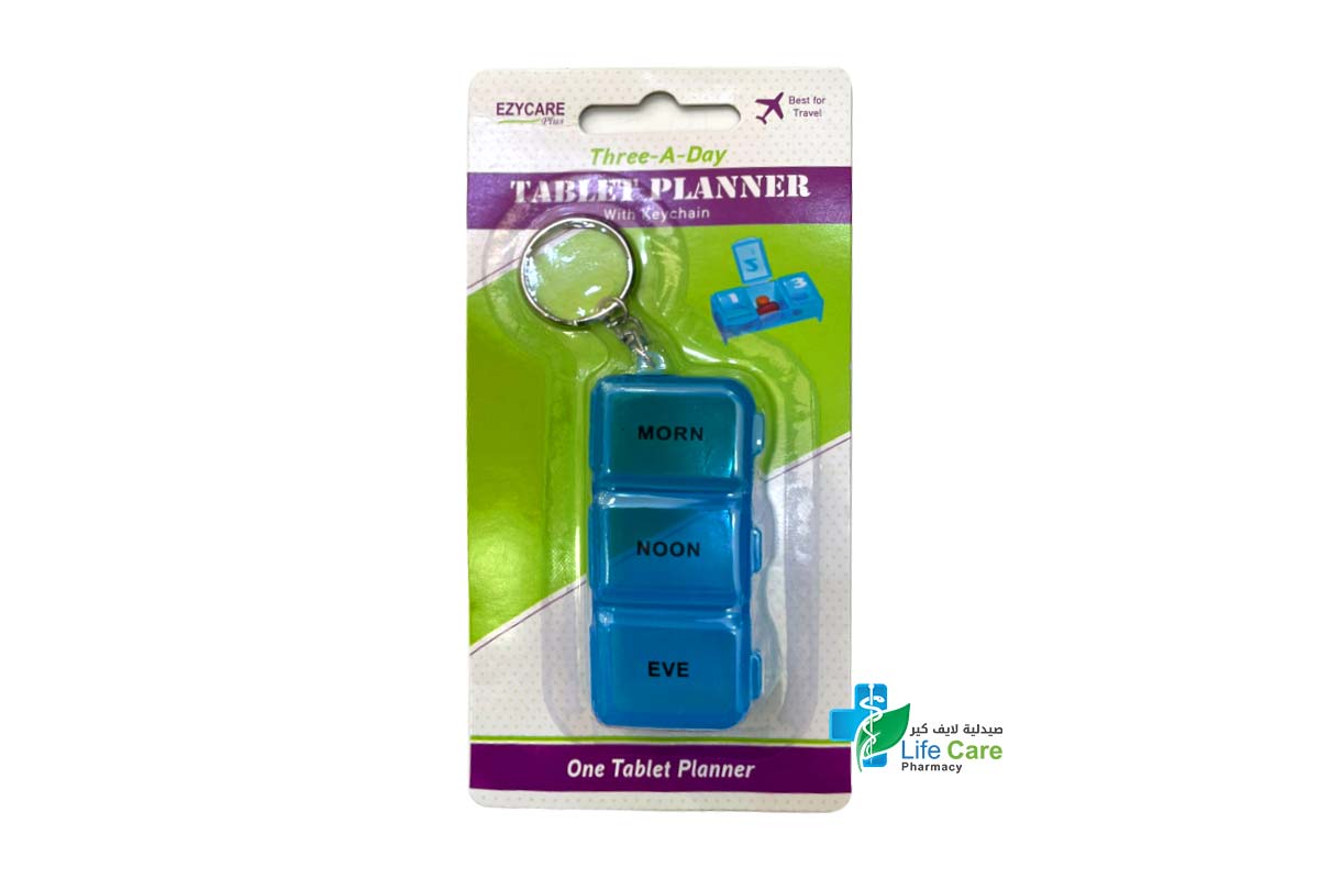 EZYCARE THREE A DAY TABLET PLANNER WITH KEYCHAIN - Life Care Apotek