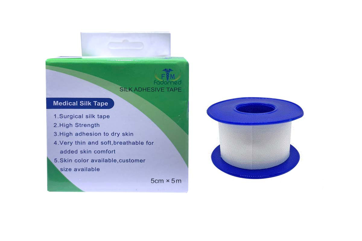 FADOMED SILK ADHESIVE TAPE 5CMX5M - Life Care Apotek