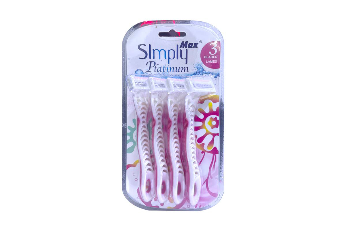 MAX SIMPLY PLATINUM 3 BLADES LAMES 4 IN 1 - Life Care Apotek