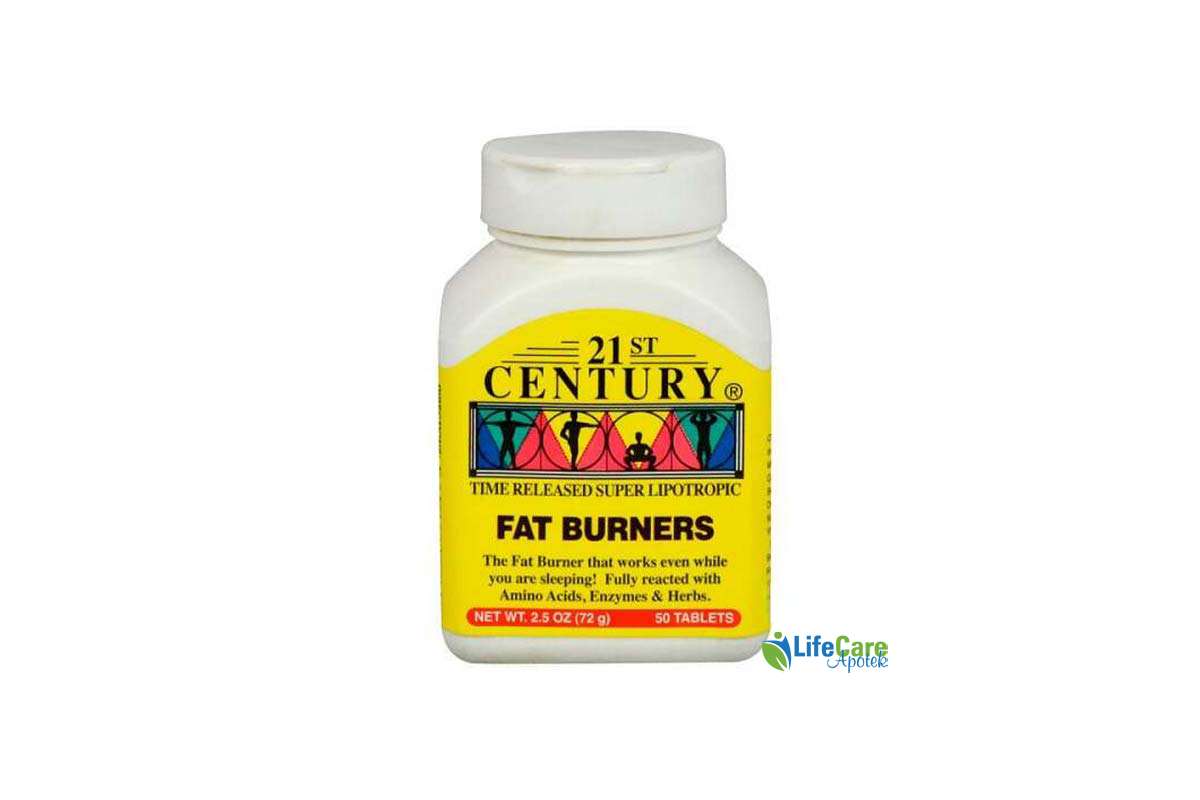21 CENTURY FAT BURNERS 50 TABLETS - Life Care Apotek