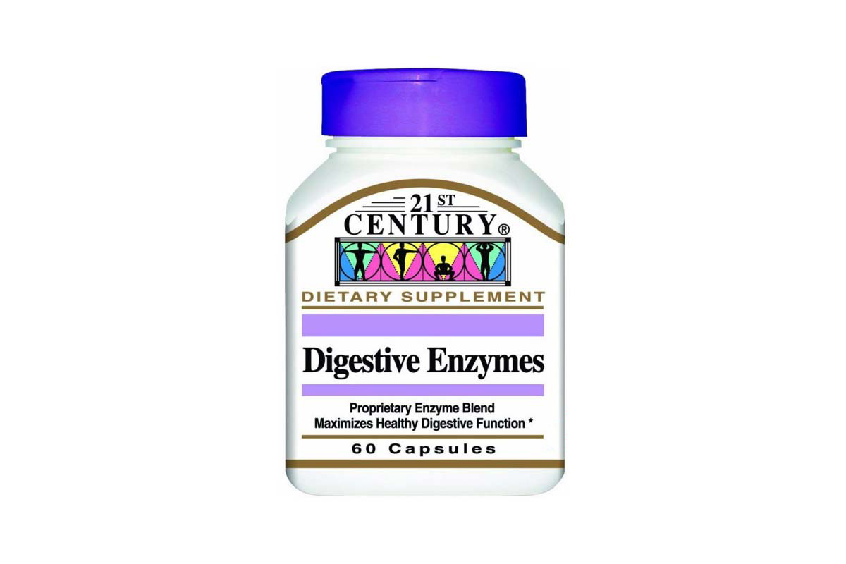 21 CENTURY DIGESTIVE ENZYMES 60 CAPSULES - Life Care Apotek