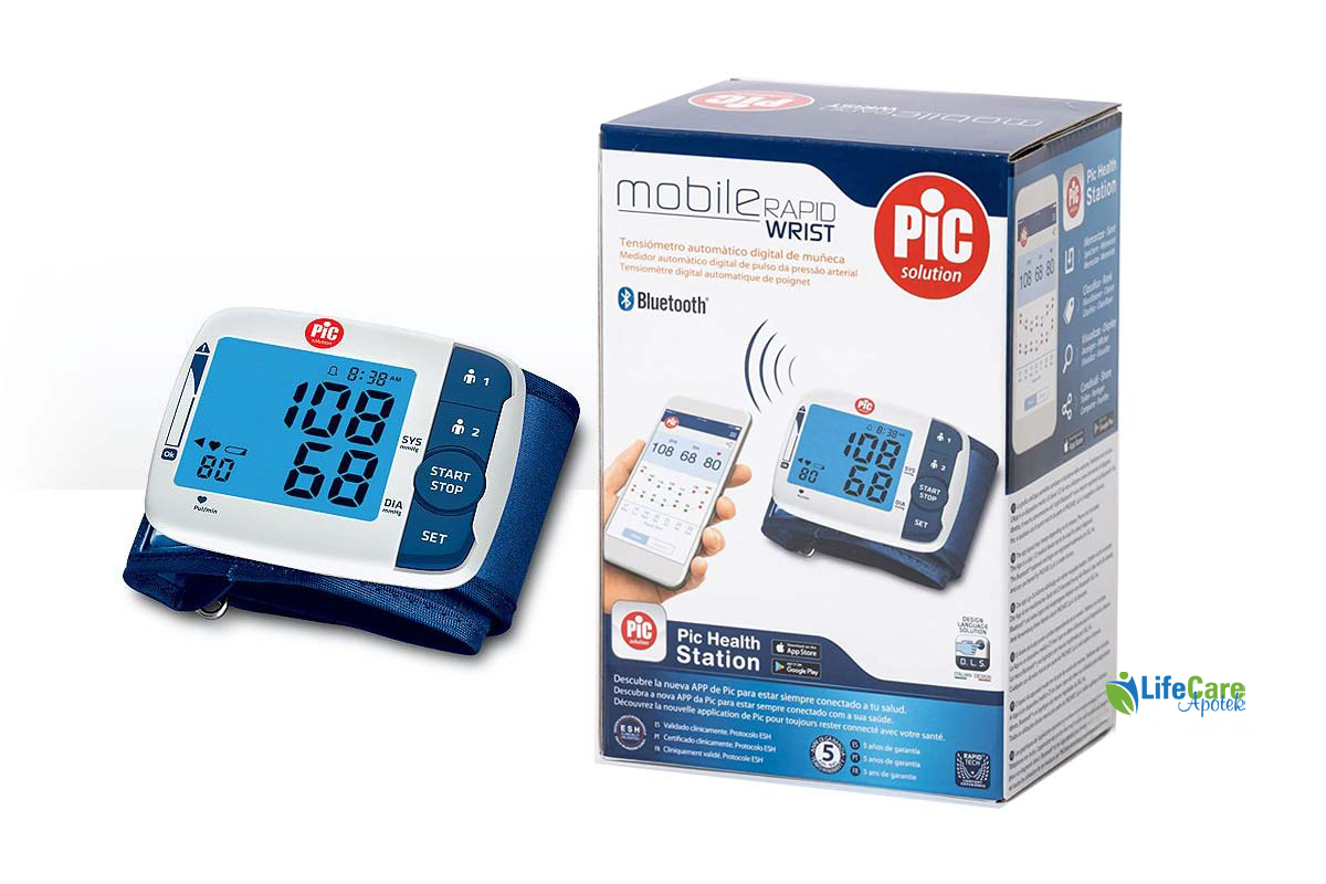 PIC MOBILE RAPID WRIST BLOOD PRESSURE MOINTOR - Life Care Apotek