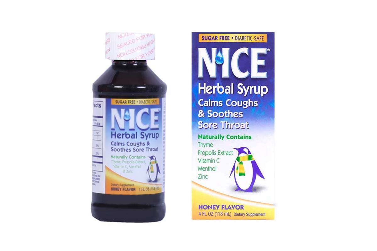 NICE HERBAL SYRUP HONEY FLAVOR 118 ML - Life Care Apotek