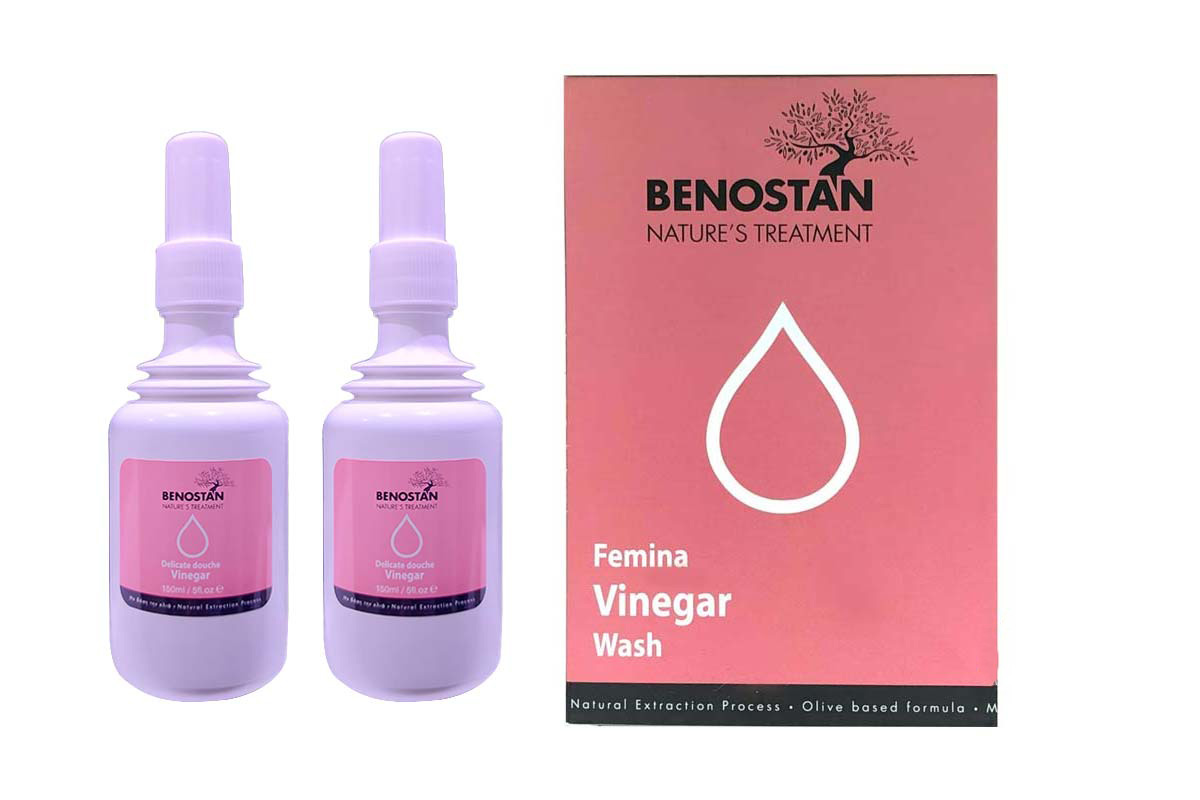 BENOSTAN FEMINA VINEGAR WASH 2X150 ML - Life Care Apotek