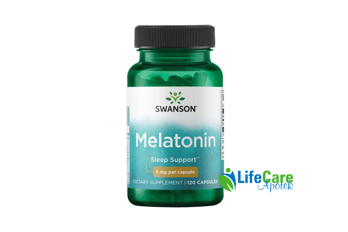 SWANSON MELATONIN 3MG 120 CAPSULES - Life Care Apotek