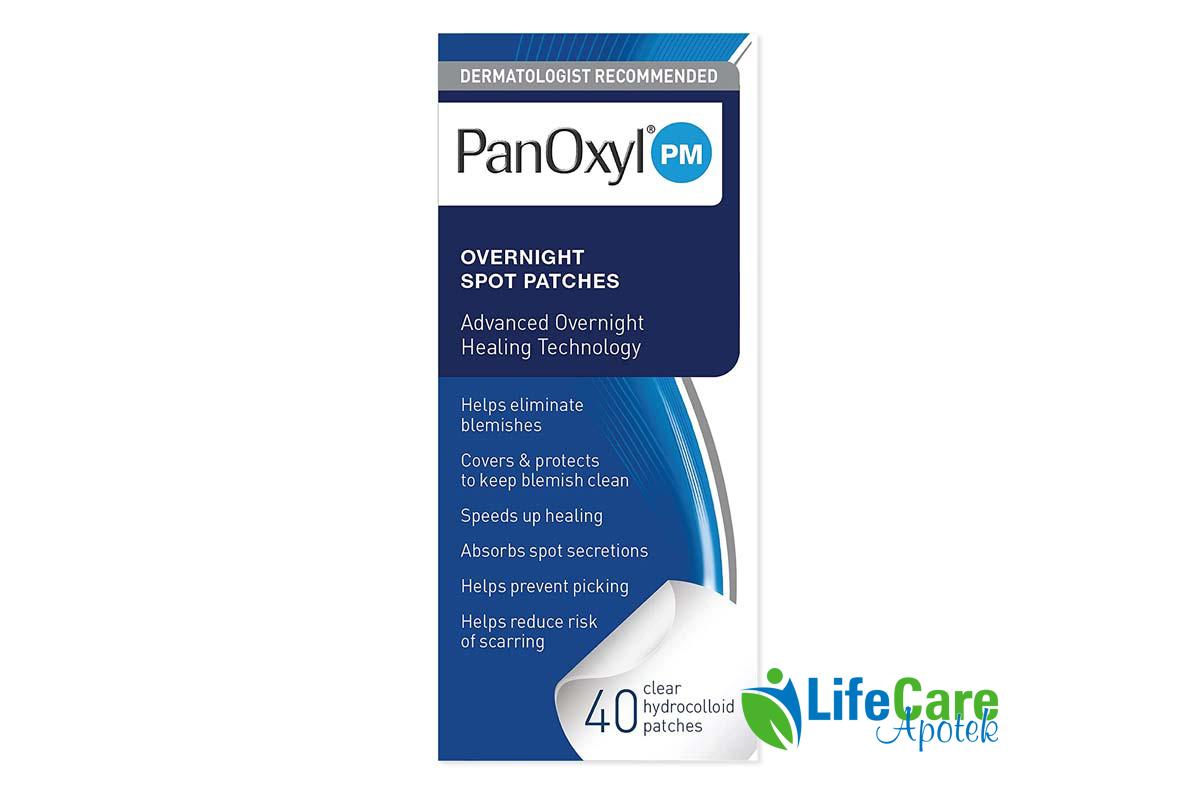 PANOXYL OVERNIGHT SPOT PATCHES 40 PATCHES - Life Care Apotek