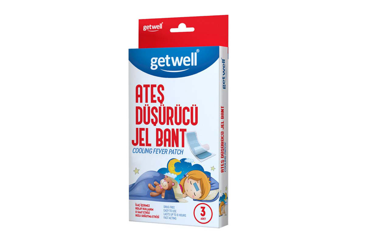 GETWELL COOLING FEVER PATCH 3 PCS - Life Care Apotek