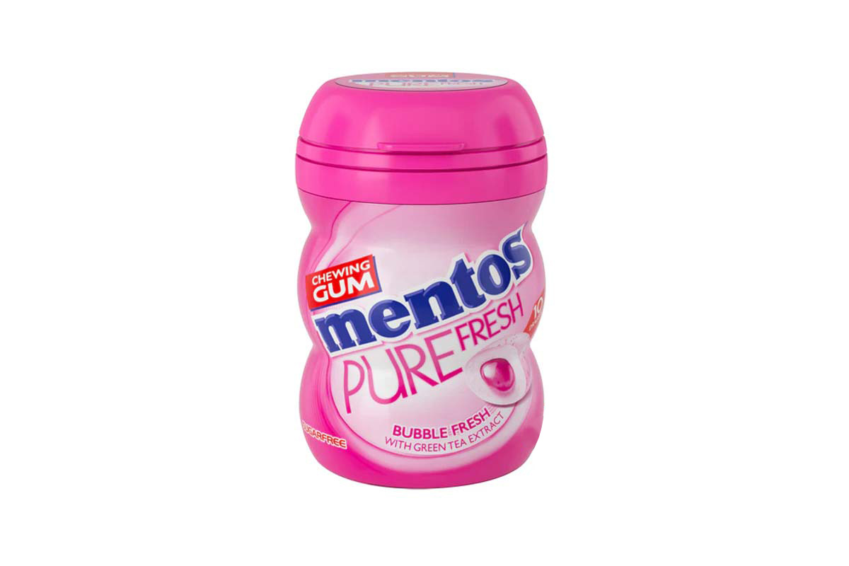 MENTOS PURE FRESH BUBBLE FRESH CHEWING GUM 10 PCS - Life Care Apotek