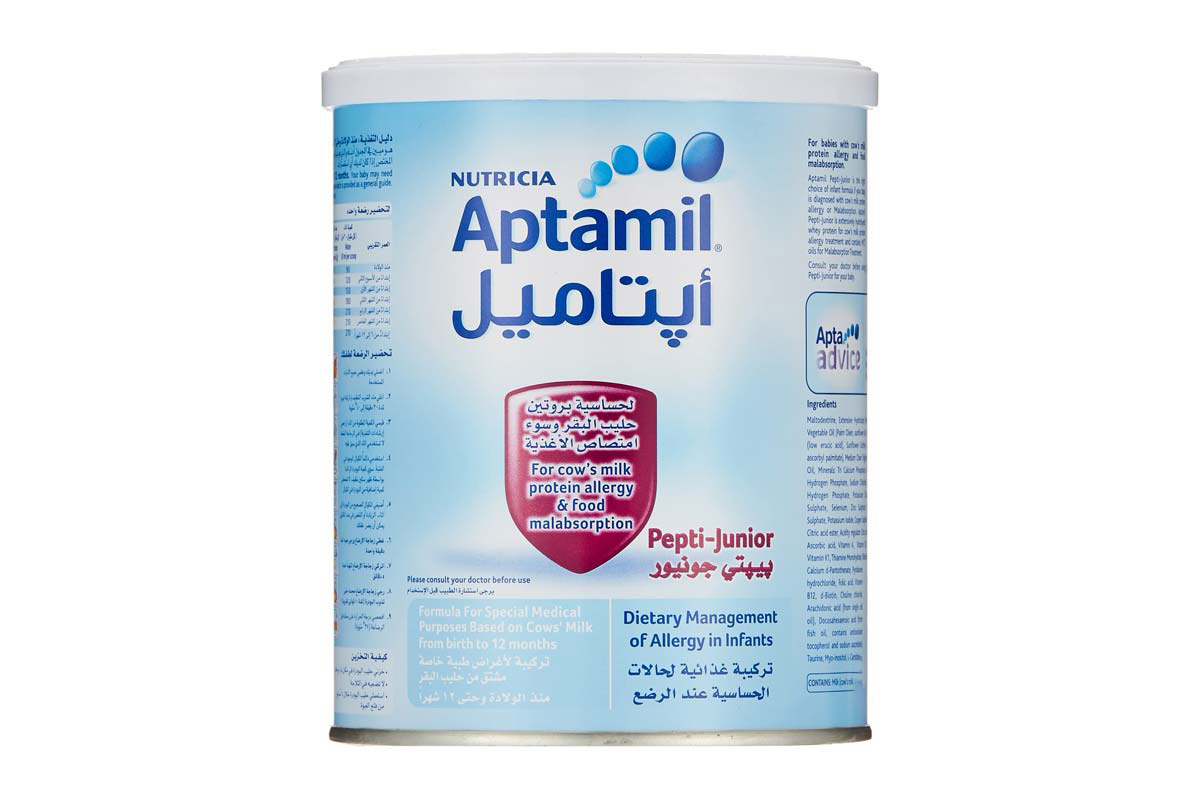 APTAMIL PEPTI JUNIOR MILK FROM BIRTH TO 12 MONTHS 400 GM - Life Care Apotek