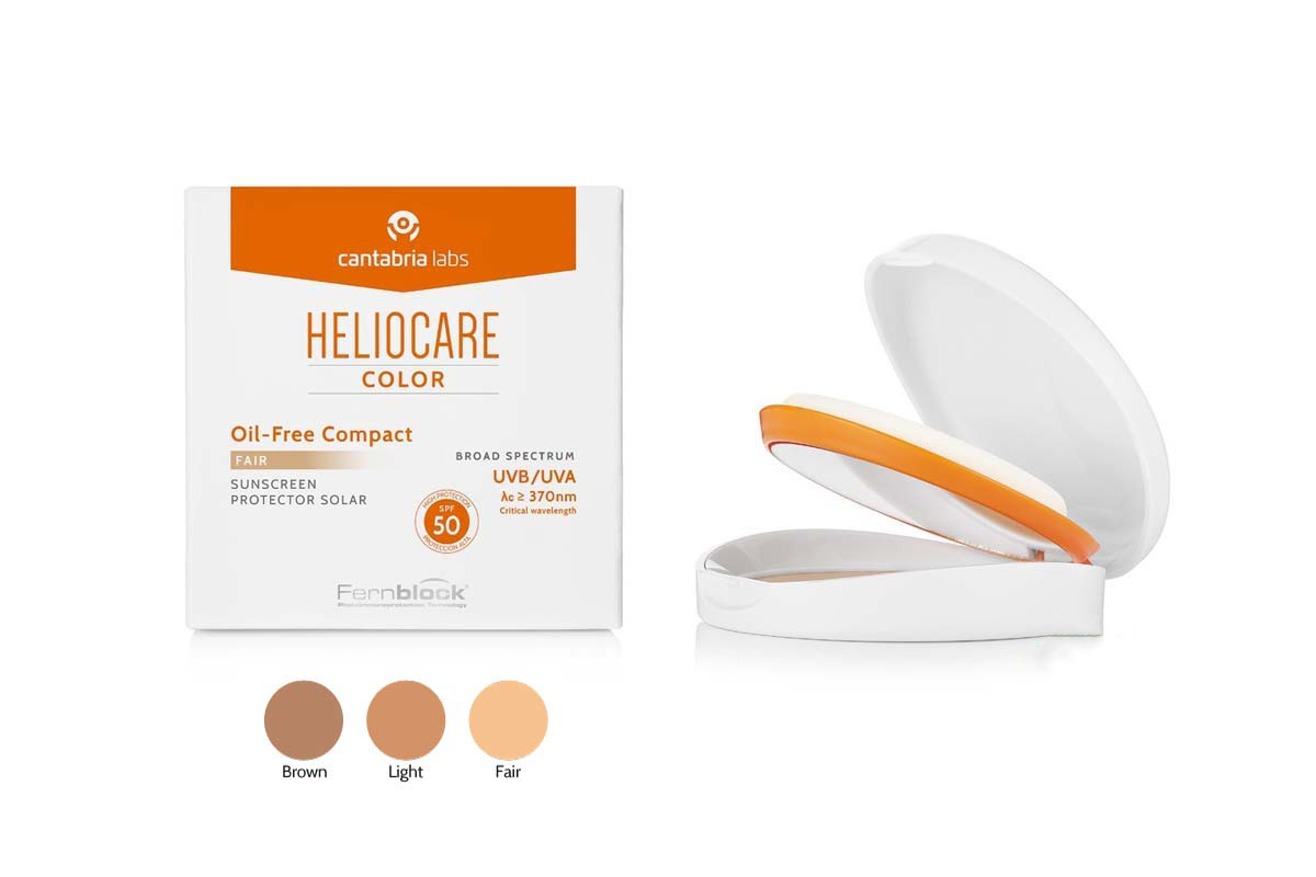 HELIOCARE COLOR OIL FREE COMPACT FAIR SPF50 10GM - Life Care Apotek