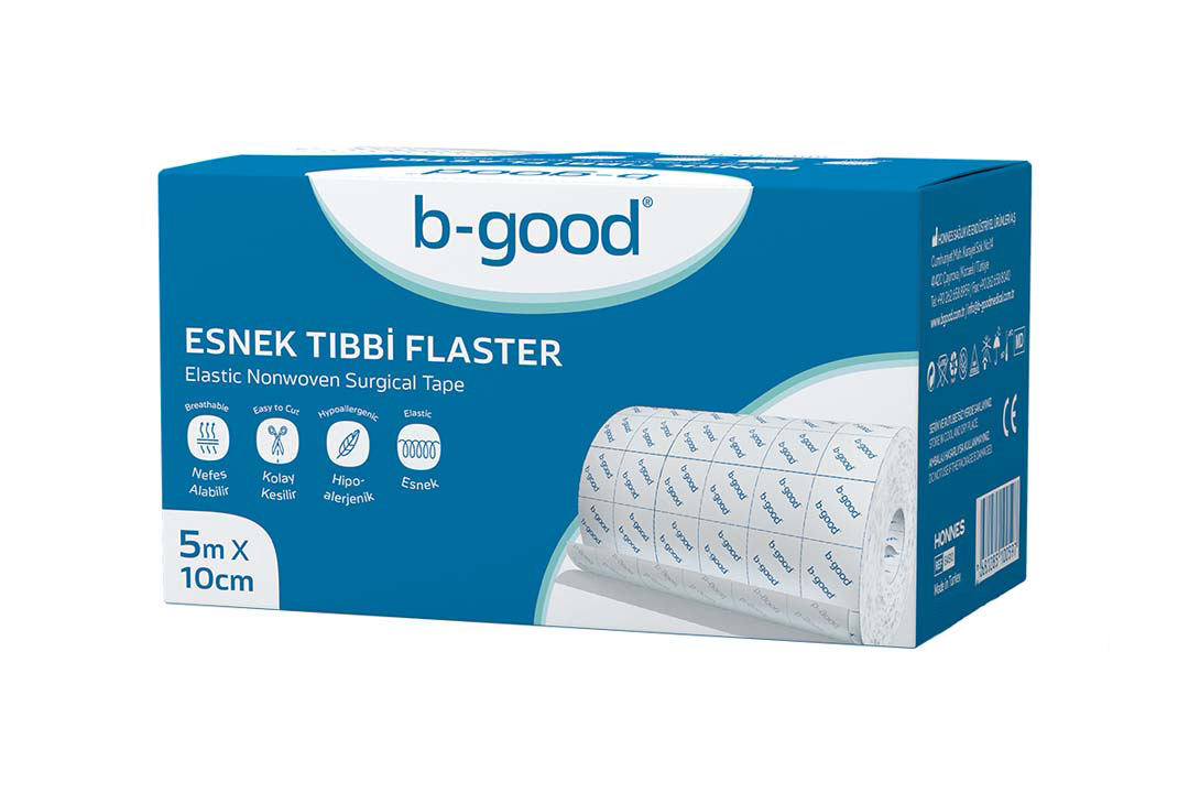 B GOOD ELASTIC NONWOVEN SURGICAL TAPE 5M X 10CM - Life Care Apotek