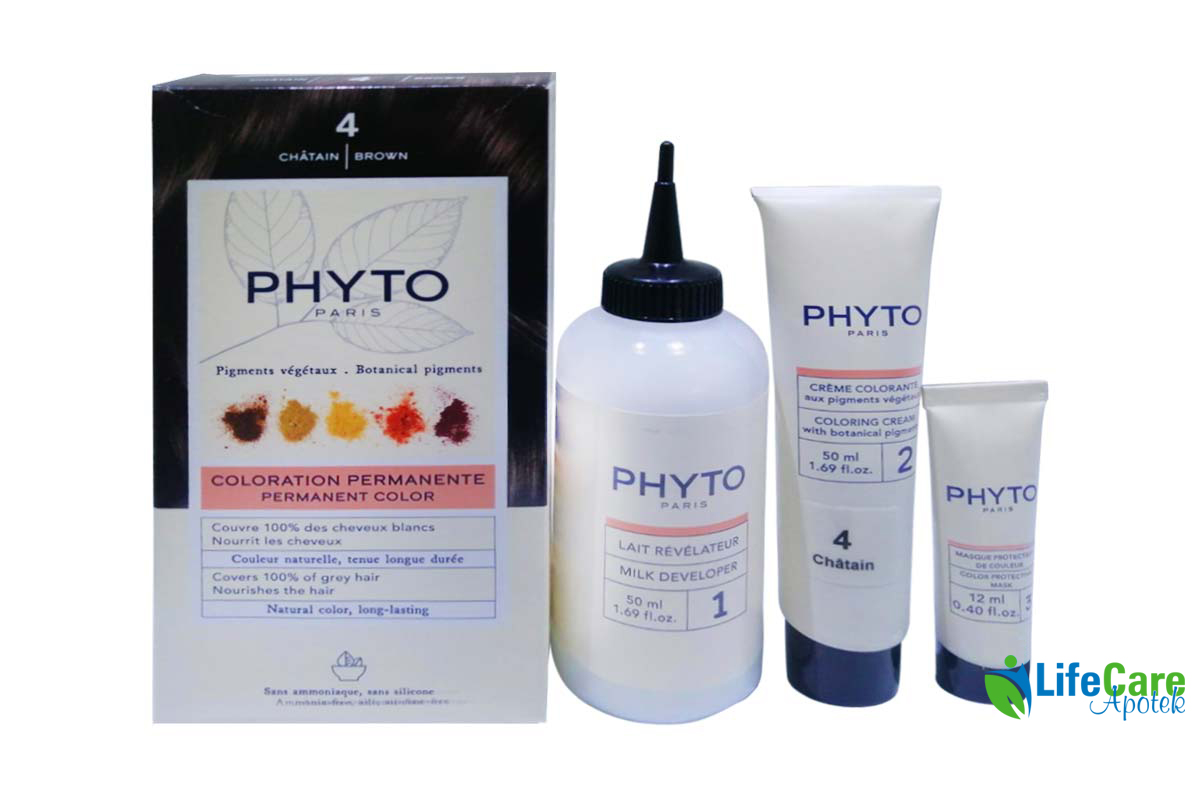 PHYTO COLOR NO 4 CHATAIN BROWN - Life Care Apotek