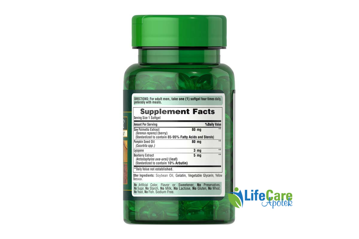 PURITANS PRIDE PROSTENE 60 SOFTGELS - Life Care Apotek