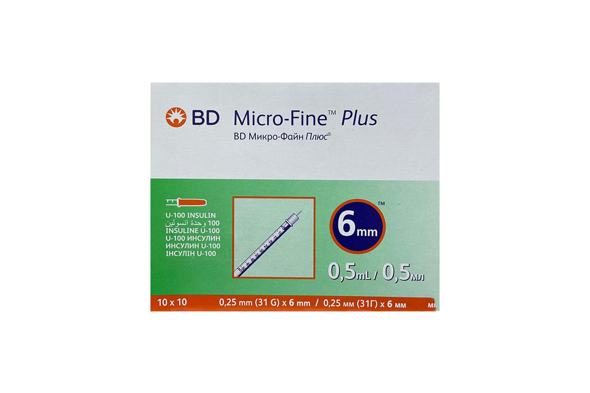 BD MICRO FINE PLUS 0.5ML  6MM 31GM 100 PCS - Life Care Apotek