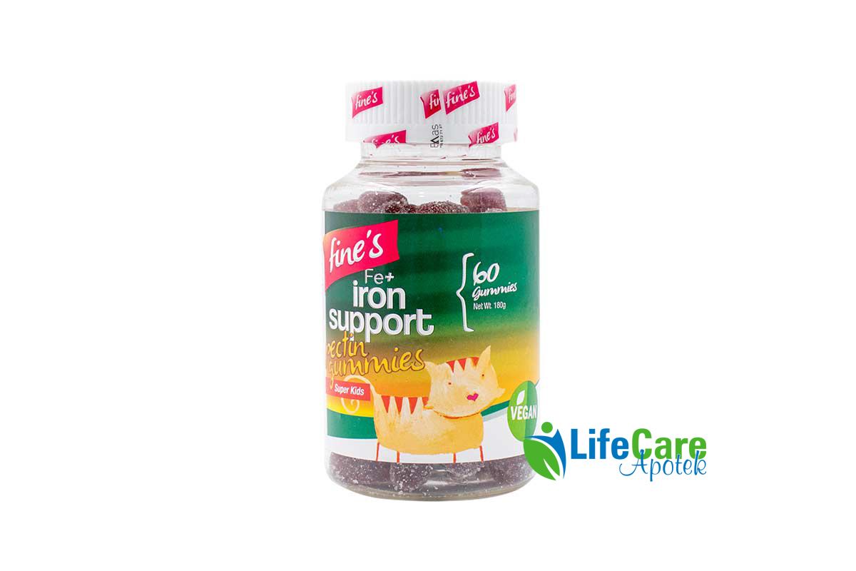 FINES IRON 35 MG SUPPORT 60 GUMMIES - Life Care Apotek