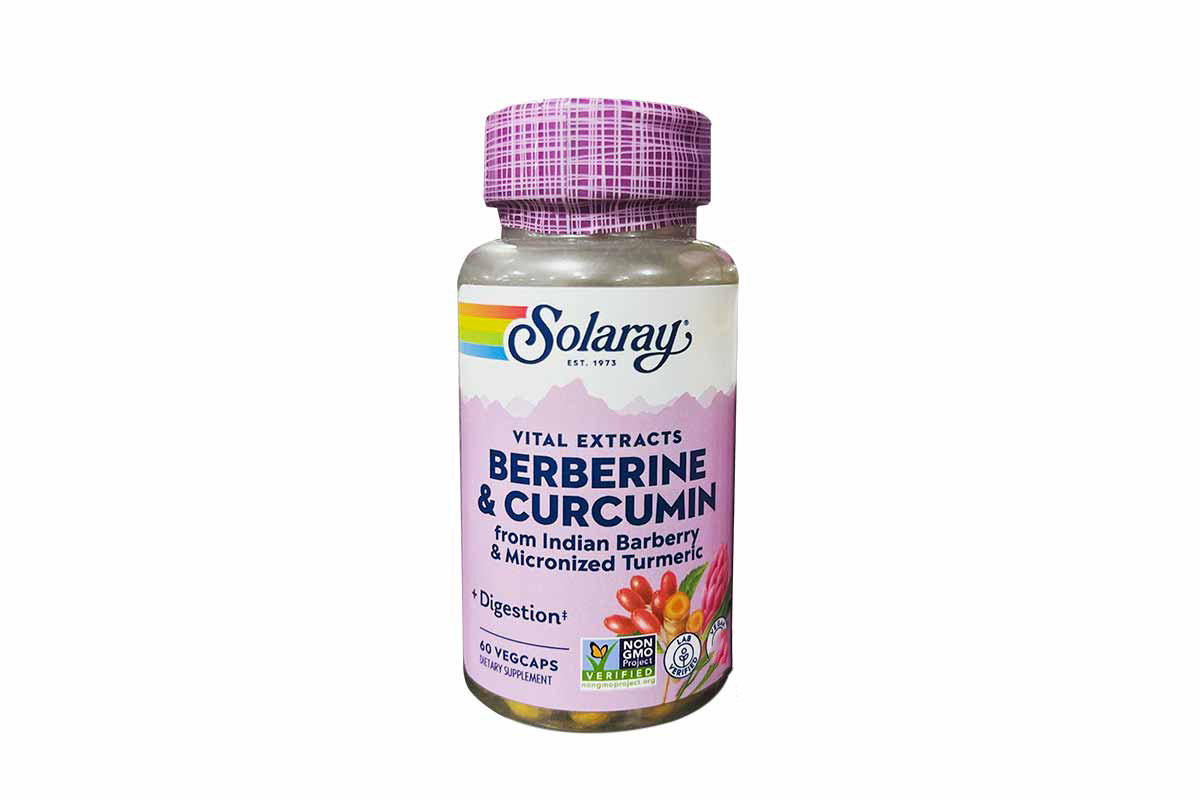 SOLARAY BERBERINE AND CURCUMIN 60 VEGCAPS - Life Care Apotek