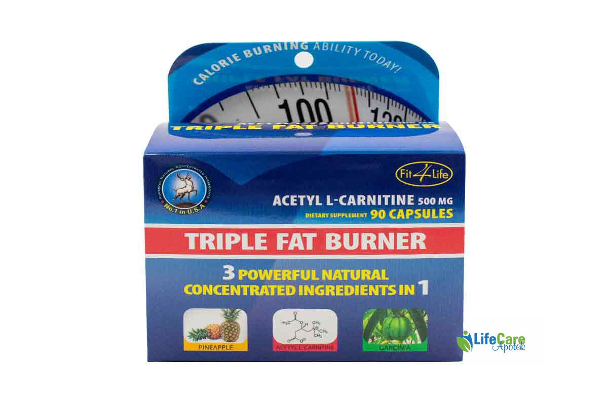 FIT4LIFE TRIPLE FAT BURNER 90 CAPSULES - Life Care Apotek