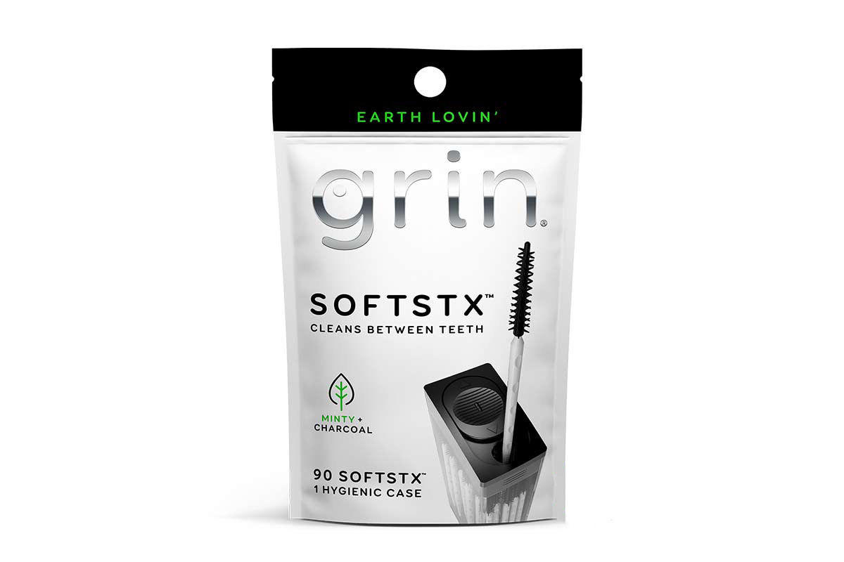GRIN SOFTSTX CLEANS BETWEEN TEETH BLACK 90 PCS - Life Care Apotek
