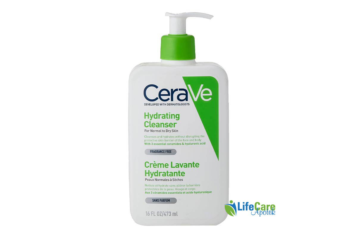 CERAVE HYDRATING CLEANSER 473 ML - Life Care Apotek