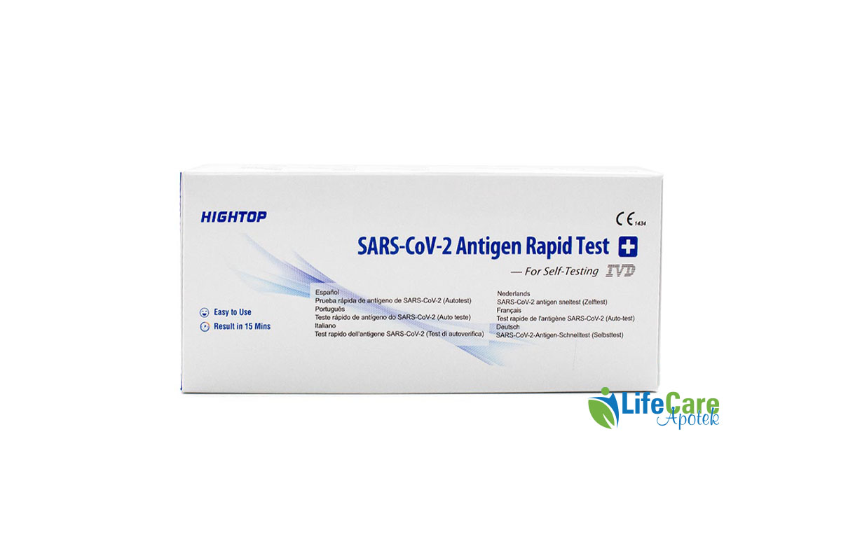 HIGHTOP SARS COV-2 ANTIGEN RAPID TEST 1PCS - Life Care Apotek