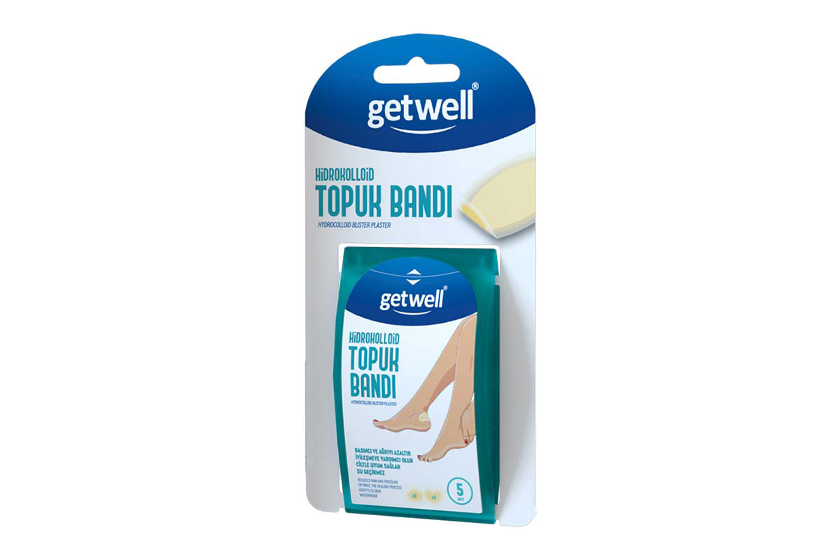 GETWELL HYDROKOLLOID TOPUK BANDI 5 PLASTER - Life Care Apotek