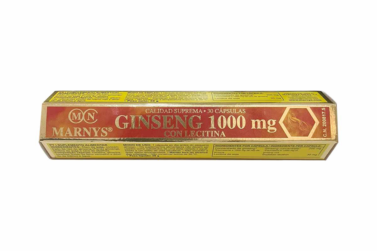 MARNYS GINSENG 1000 MG 30 CAPSULES - Life Care Apotek