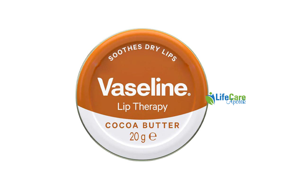 VASELINE LIP THERAPY COCOA BUTTER 20GM - Life Care Apotek
