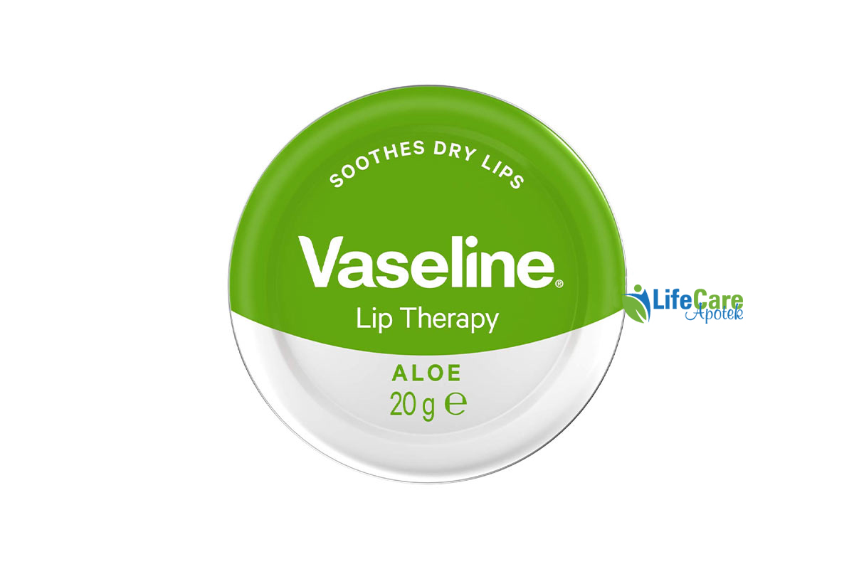 VASELINE LIP THERAPY ALOE 20GM - Life Care Apotek