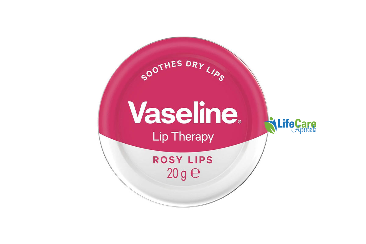 VASELINE LIP THERAPY ROSY LIPS 20GM - Life Care Apotek