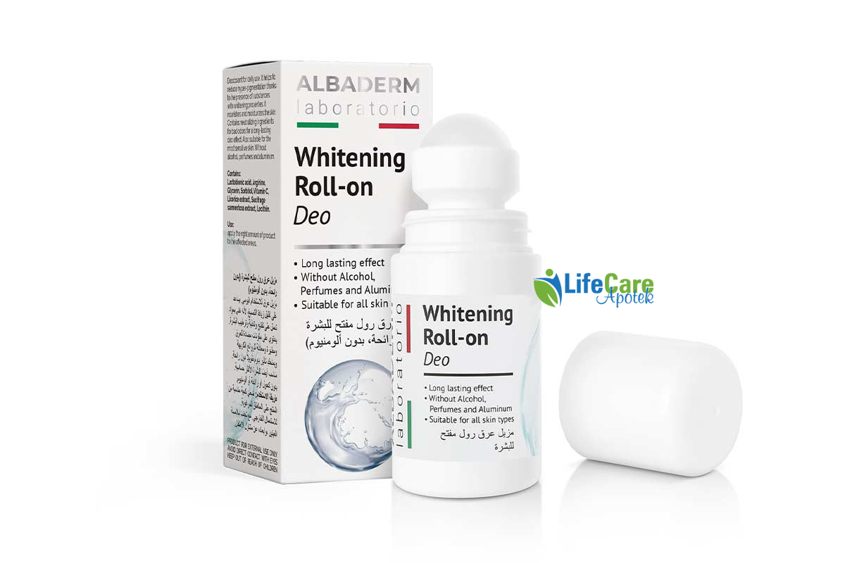 ALBADERM WHITENING ROLL ON DEO 50ML - Life Care Apotek