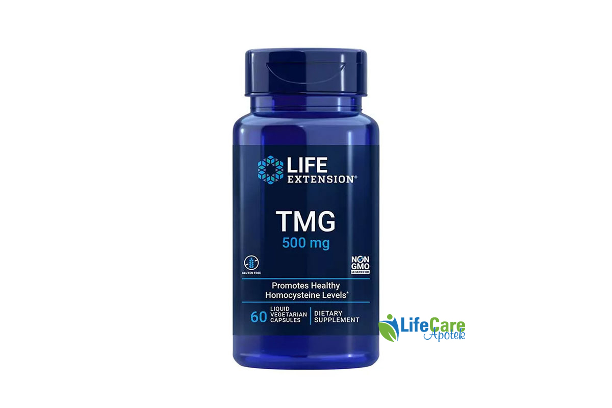 LIFE EXTENSION TMG 500MG 60 VEGETARIAN CAPSULES - Life Care Apotek