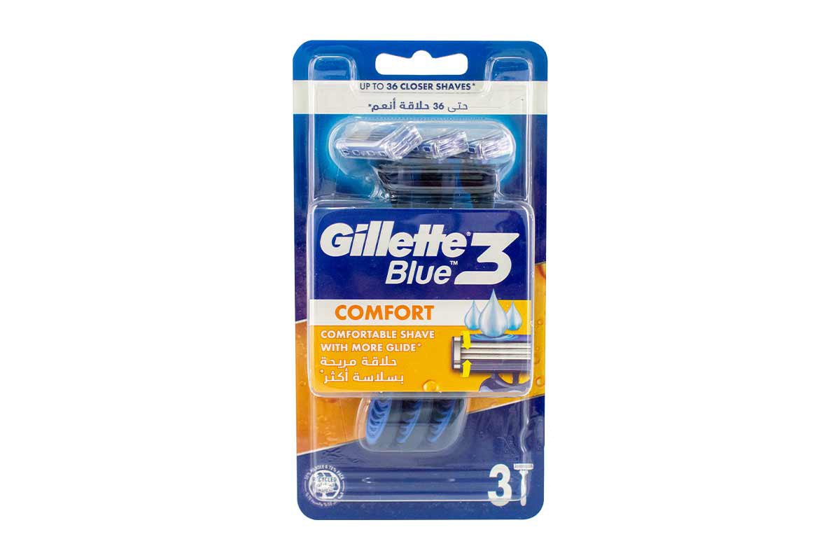 GILLETTE BLUE COMFORT 3 RAZOR - Life Care Apotek