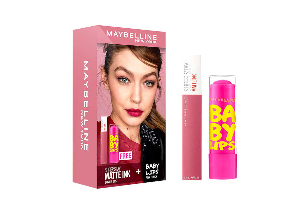 BOX MAYBELLINE SUPER STAY MATT INK PLUS BABY LIP PINK - Life Care Apotek