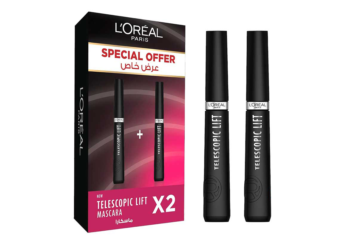 BOX LOREAL TELESCOPIC LIFE MASCARA 2 PCS - Life Care Apotek