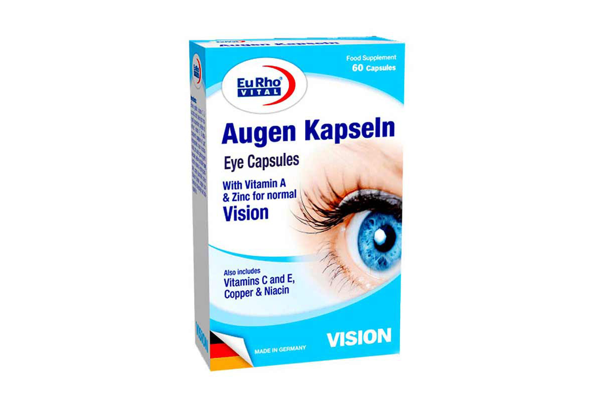 EURHO VITAL AUGEN KAPSELN VISION 60 CAPSULES - Life Care Apotek