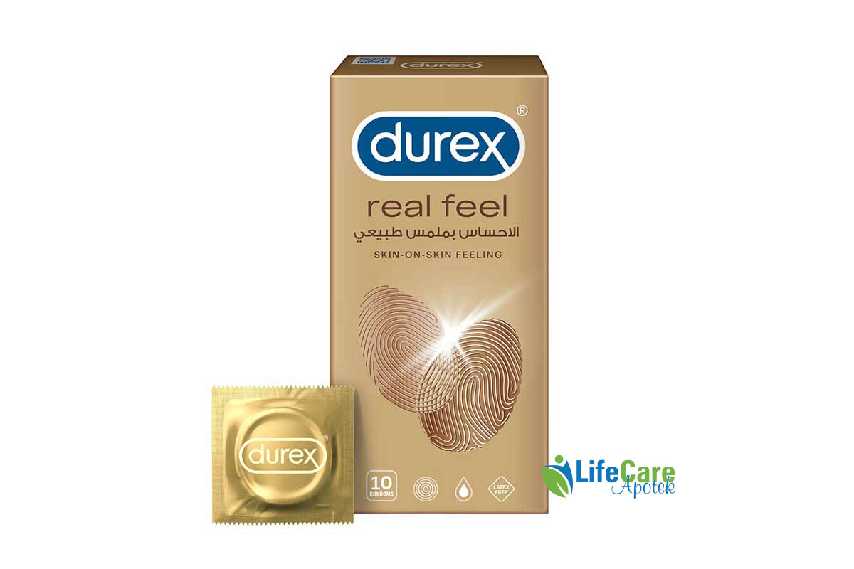DUREX REAL FEEL 10 CONDOMS - Life Care Apotek