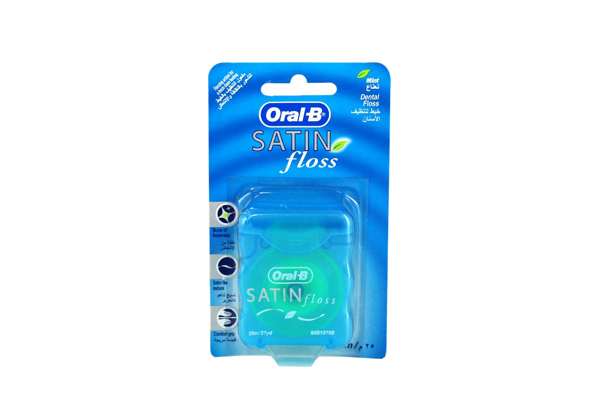 ORAL B SATIN FLOSS MINT 25M - Life Care Apotek