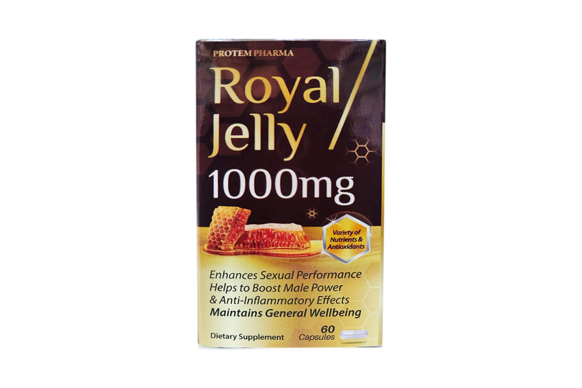 PROTEM PHARMA ROYAL JELLY 1000MG 60 CAPSULES - Life Care Apotek