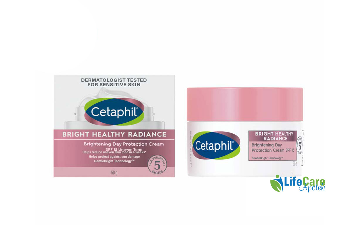 CETAPHIL BRIGHT HEALTHY RADIANCE FACE DAY CREAM SPF15 50GM - Life Care Apotek