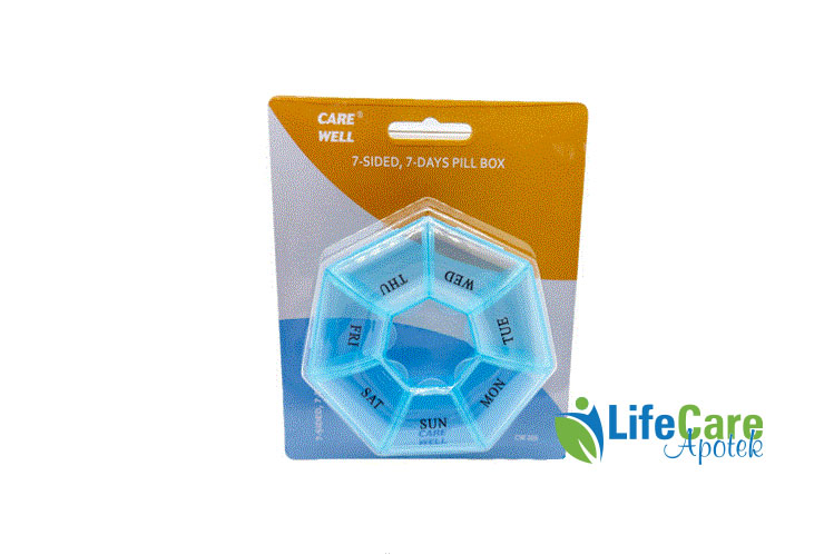 CARE WELL 7 SIDED 7 DAYS PILL BOX - Life Care Apotek