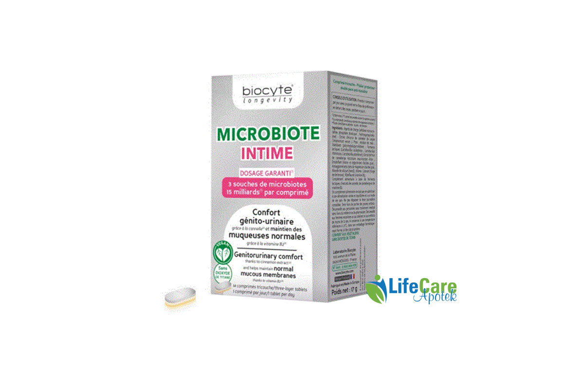 BIOCYTE MICROBIOTE INTIME 14 TABLETS - Life Care Apotek