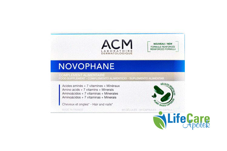 ACM NOVOPHANE FORTE HAIR AND NAILS 60 CAPSULES - Life Care Apotek