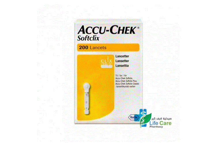 ACCU CHEK SOFTCLIX 200 LANCETS - Life Care Apotek