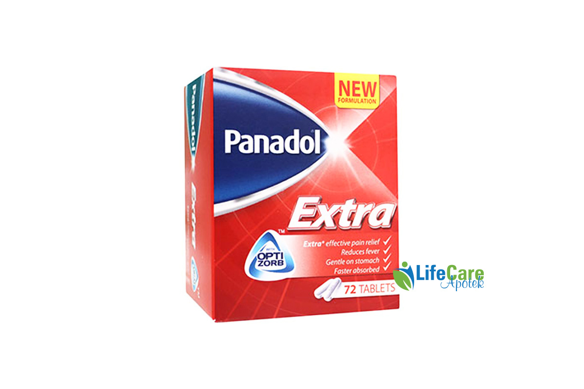PANADOL EXTRA 72 TABLETS - Life Care Apotek