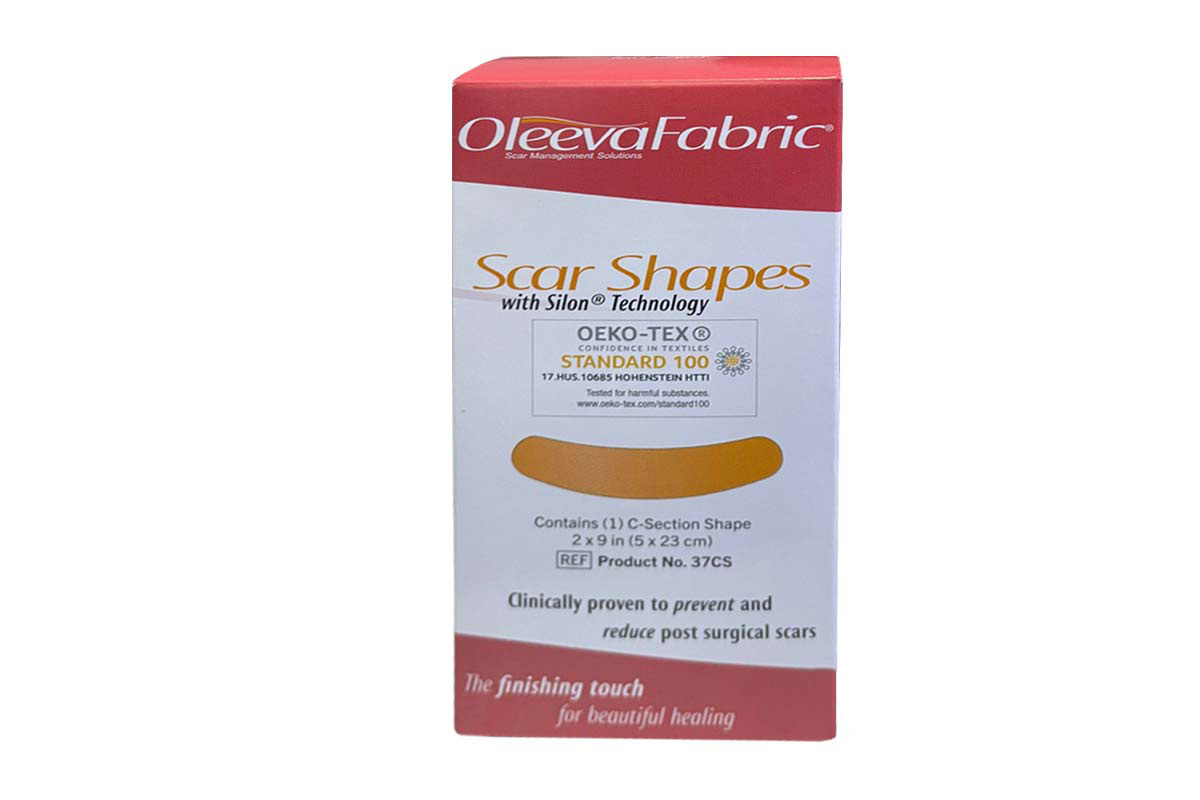 OLEEVA FABRIC SCAR SHAPES 2X9 IN 5X23CM 1PCS - Life Care Apotek