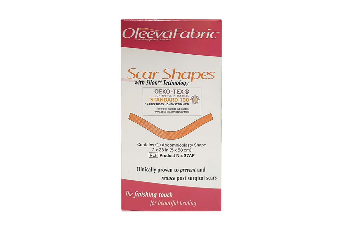 OLEEVA FABRIC SCAR SHAPES 2X23 IN 5X58 CM 1PCS - Life Care Apotek