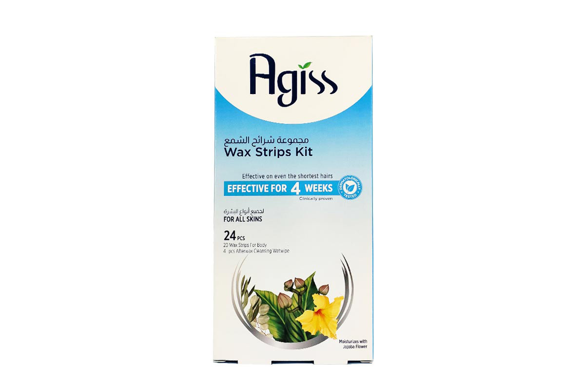 AGISS WAX STRIPS KIT FOR ALL SKINS 24 PCS - Life Care Apotek