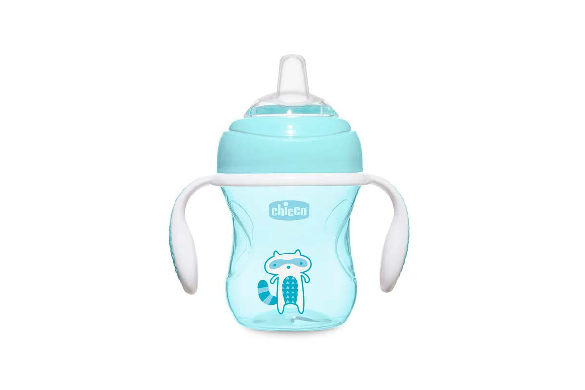 CHICCO TRANSITION CUP 4 MONTHS PLUS  BLUE 200 ML - Life Care Apotek