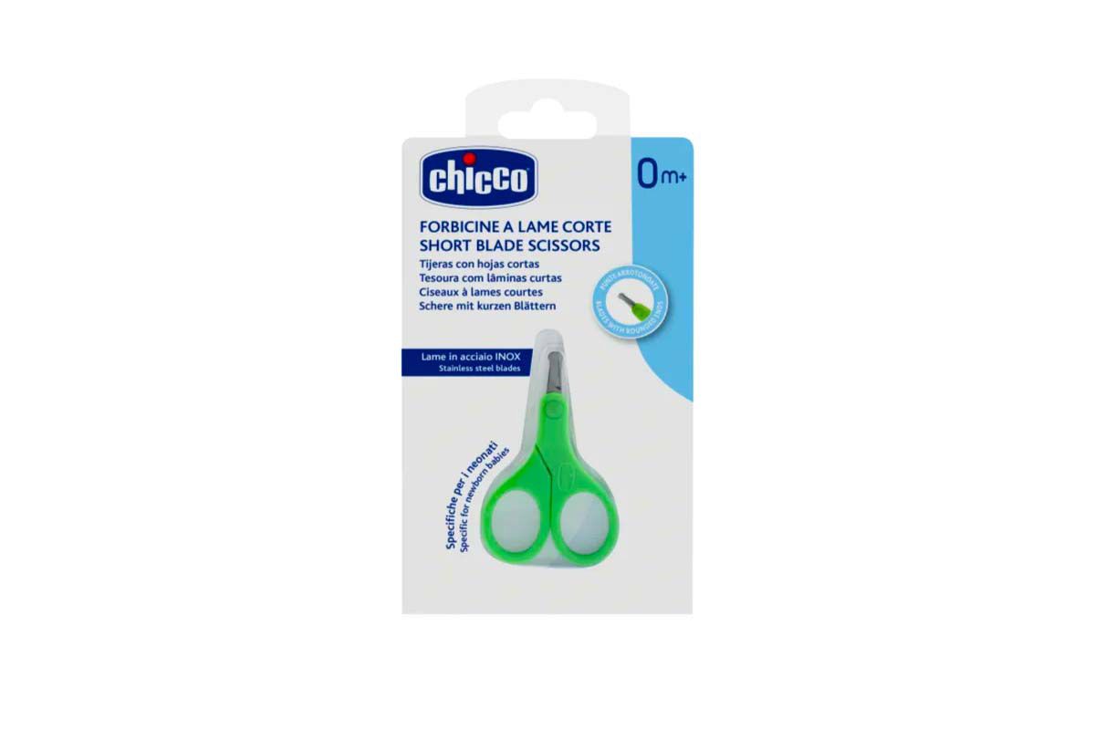 CHICCO SHORT BLADE SCISSORS 0 MONTHS PLUS 1 PCS - Life Care Apotek