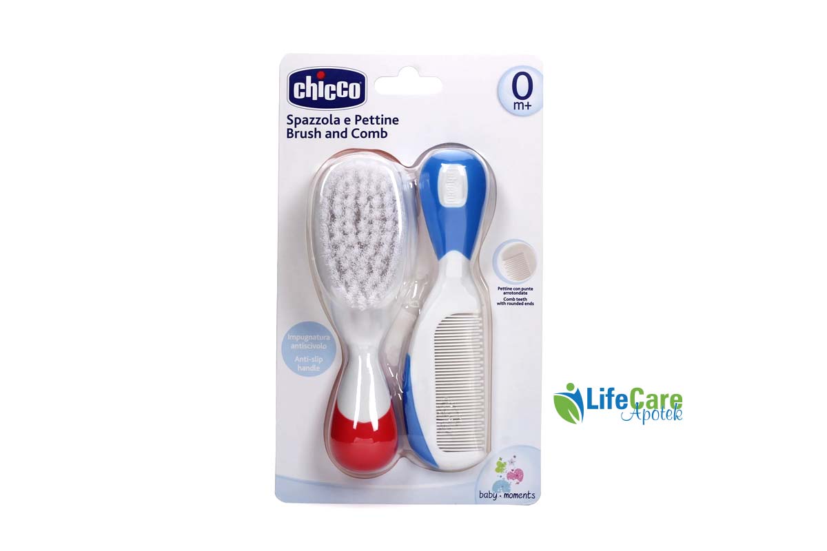 CHICCO BRUSH AND COMB 0 MONTHS PLUS - Life Care Apotek